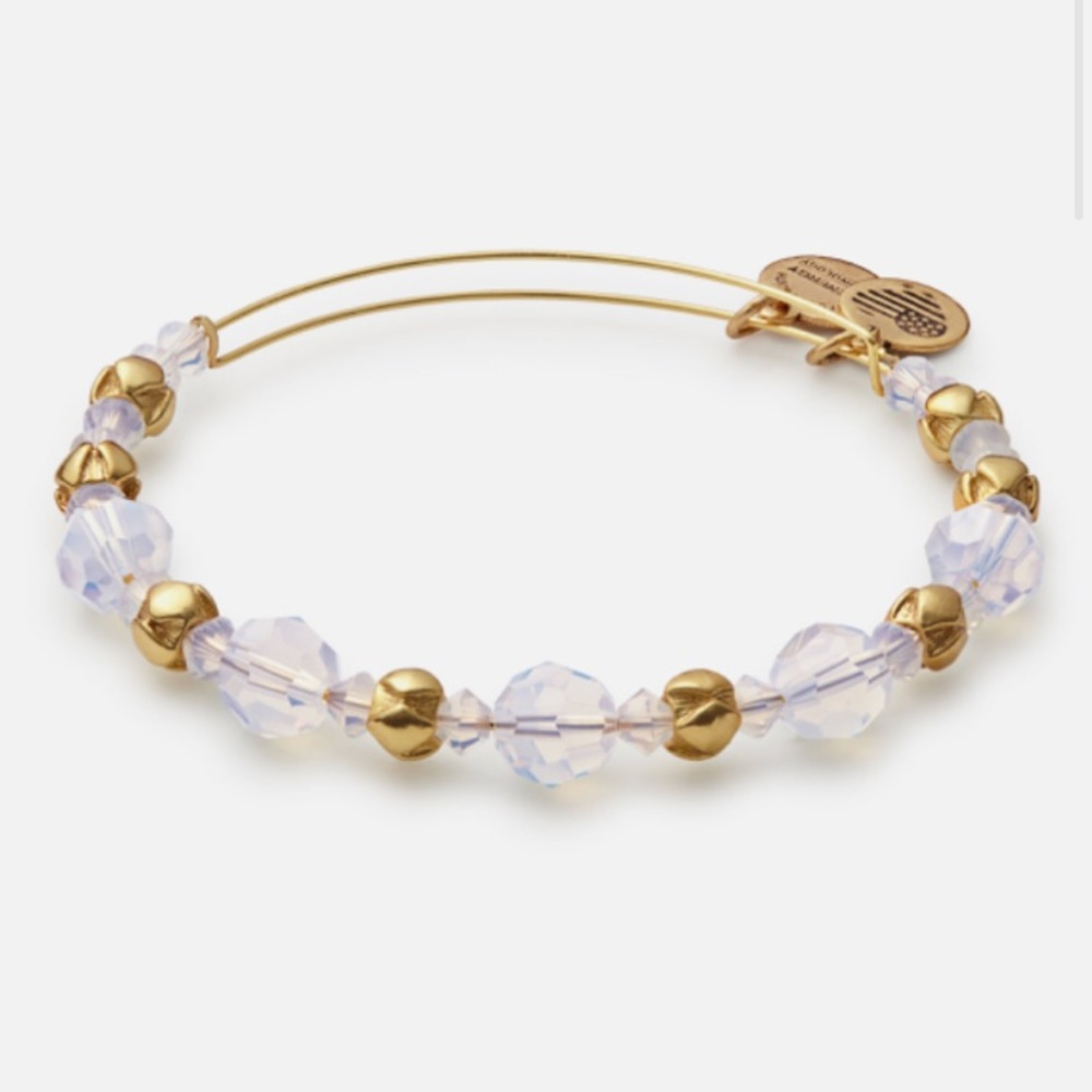 NEW Alex and Ani Swarovski Cloud Henna Bracelet Gold